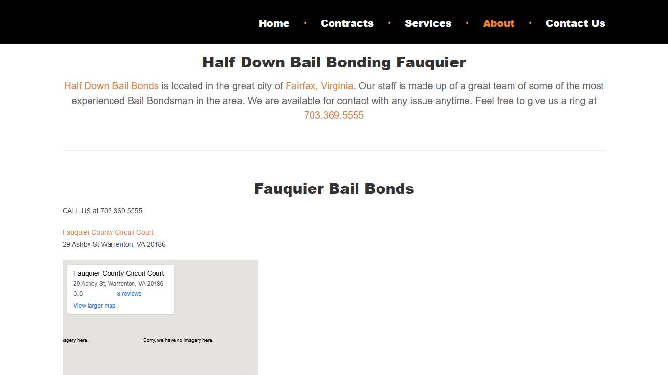 Fauquier Jail Address | Half Down Bail Bonds | CALL NOW: 703-369-5555